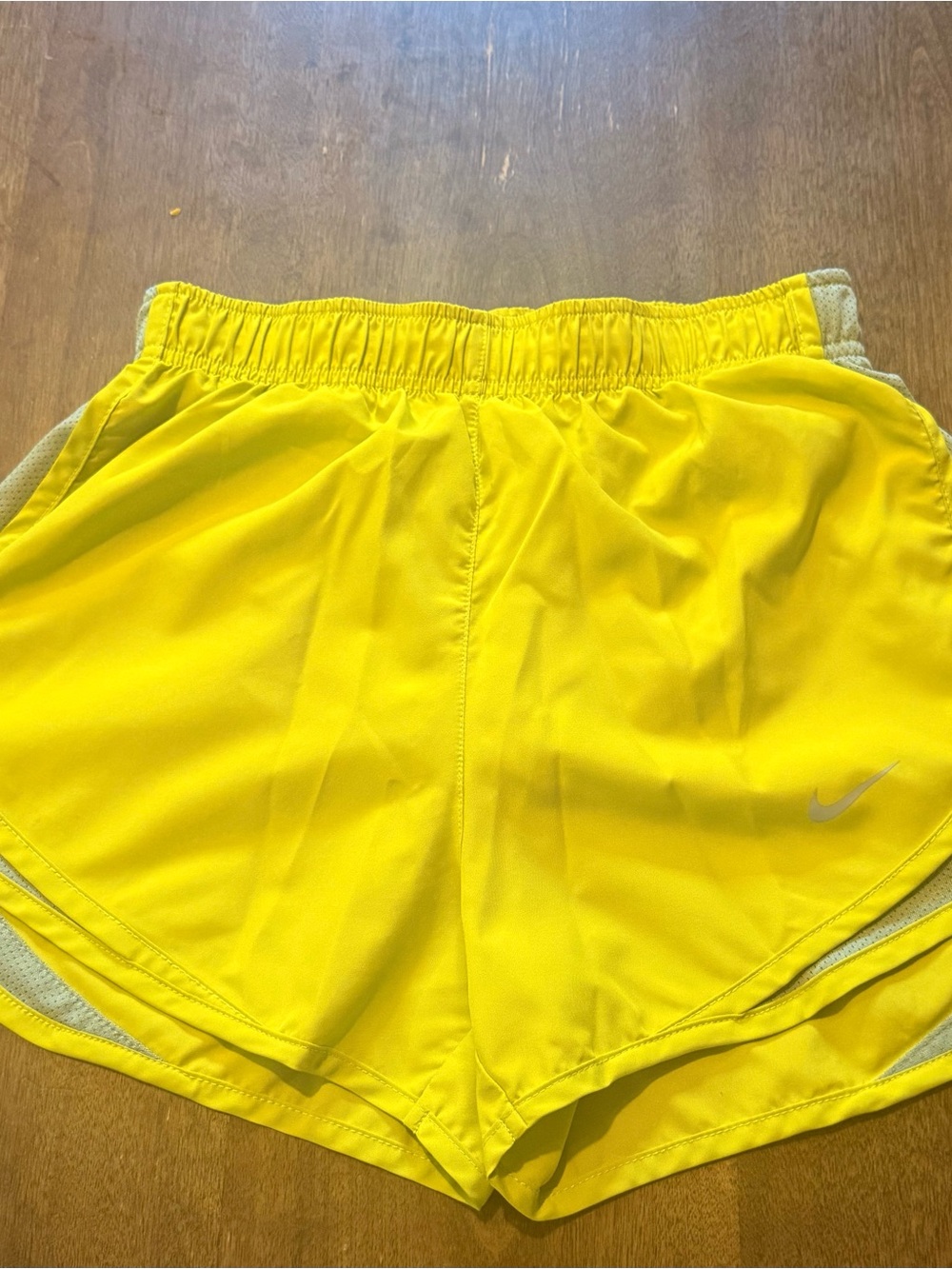 Nike Dri-FIT Neon Yellow Tempo Running Shorts Women’s XS